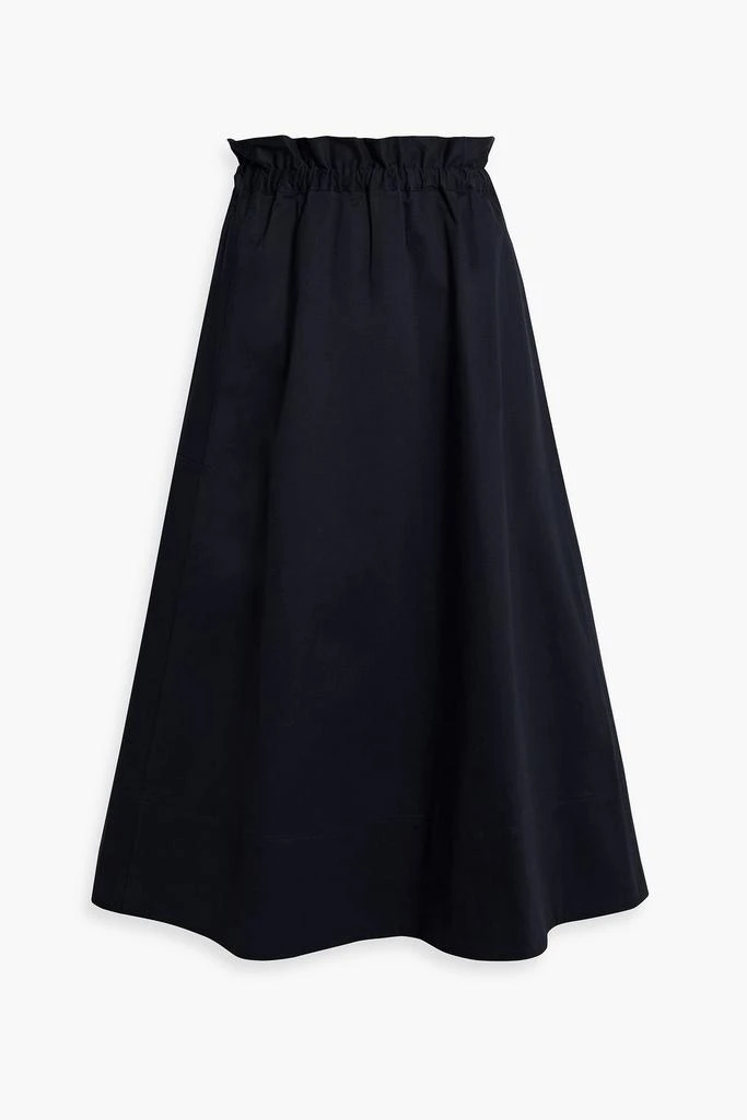 商品IRIS & INK|Livia gathered organic cotton-blend poplin midi skirt,价格¥901,第1张图片