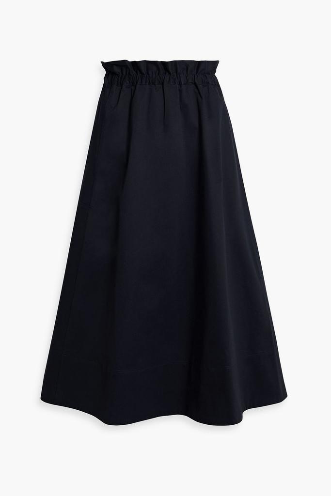 商品IRIS & INK|Livia gathered organic cotton-blend poplin midi skirt,价格¥989,第1张图片