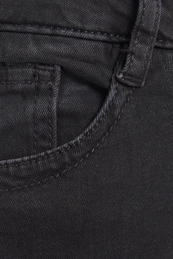 商品Maje|Jaw frayed low-rise skinny jeans,价格¥427,第6张图片详细描述