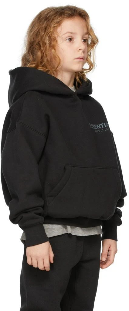 商品Essentials|Kids Black Pullover Hoodie,价格¥471,第3张图片详细描述