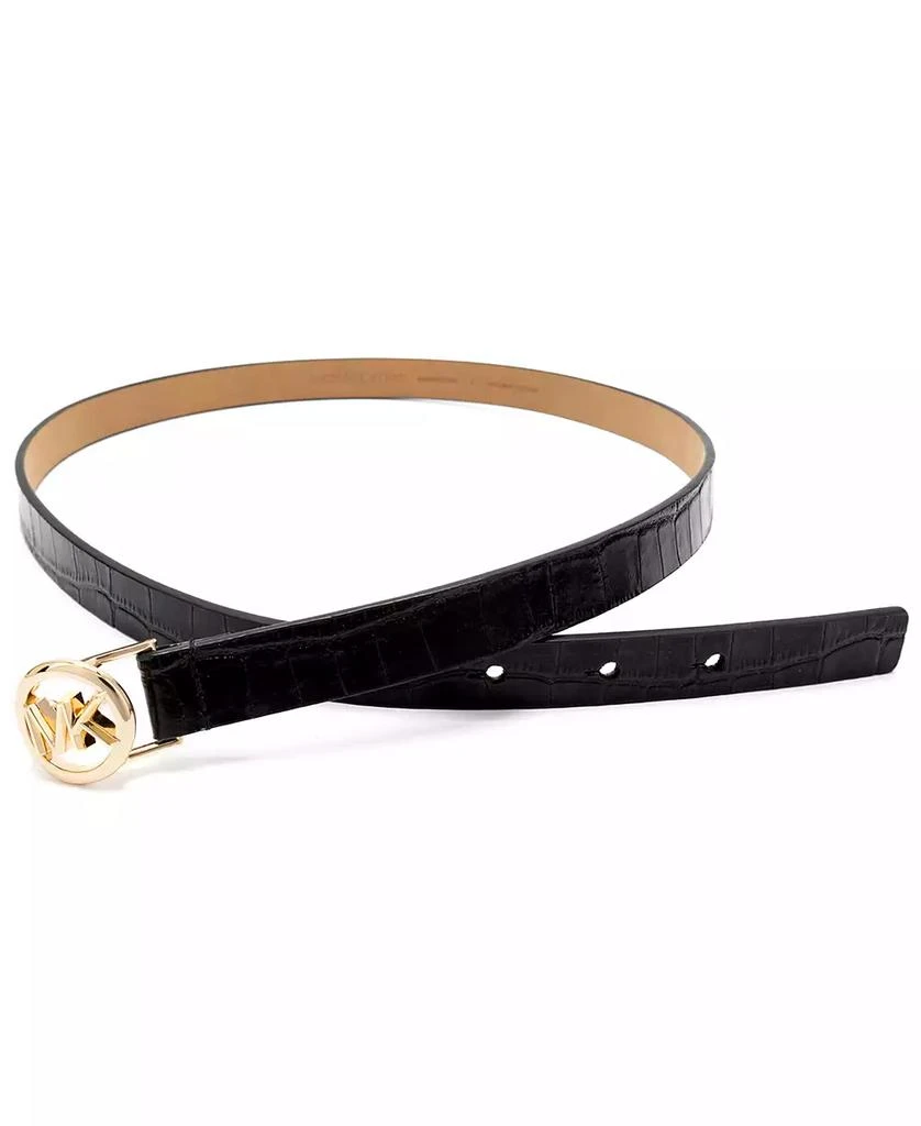 商品Michael Kors|Logo Skinny Leather Belt,价格¥370,第2张图片详细描述