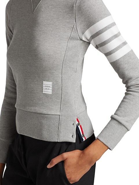 商品Thom Browne|Slim Cotton Crewneck Sweatshirt,价格¥4840,第7张图片详细描述