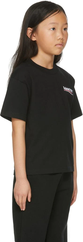 商品Balenciaga|Kids Black Political Campaign T-Shirt,价格¥1563,第2张图片详细描述