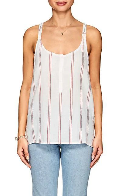 商品Lilla P|Cross-Back Striped Linen Cami,价格¥180,第3张图片详细描述