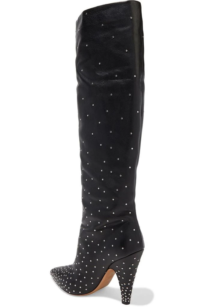 商品Valentino|Studded pebbled-leather knee boots,价格¥7227,第3张图片详细描述