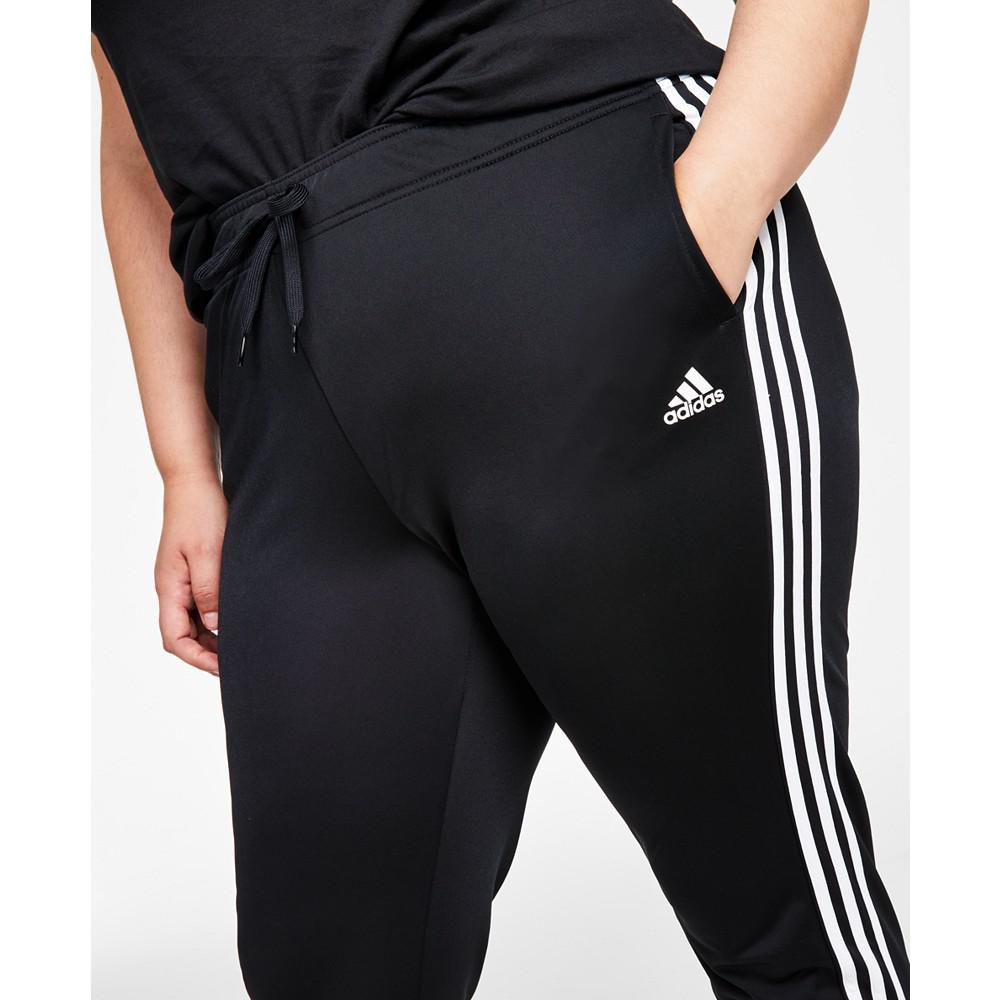 Women's Essentials Warm-Up Slim Tapered 3-Stripes Track Pants, XS-商品第9张图片规格展示