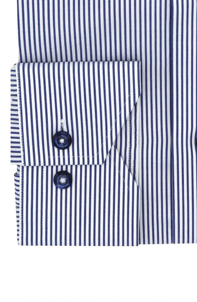 商品Lorenzo Uomo|Trim Fit Pinstripe Dress Shirt,价格¥414,第2张图片详细描述