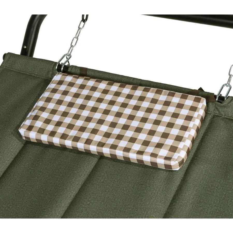 商品QuikFurn|Green Waterproof Patio Hammock w/ Stand Pillow Storage Pockets,价格¥2512,第3张图片详细描述