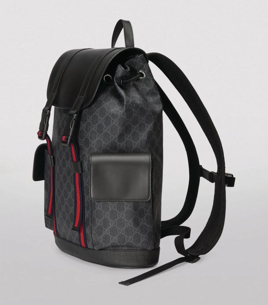 商品Gucci|Leather GG Supreme Backpack,价格¥15519,第2张图片详细描述