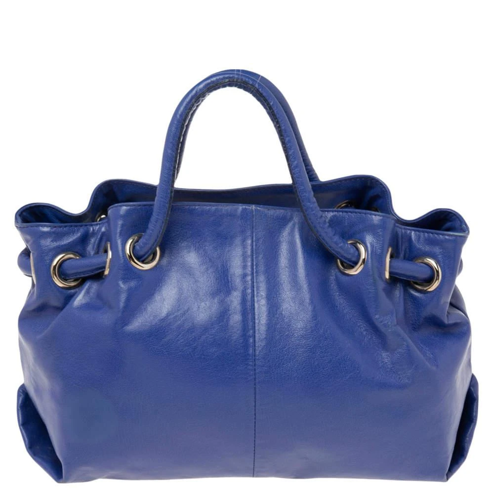 商品[二手商品] Furla|Furla Blue Leather Tote,价格¥822,第4张图片详细描述