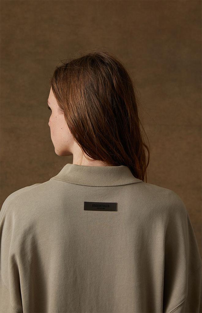 Women's Smoke Long Sleeve Polo Sweatshirt商品第5张图片规格展示
