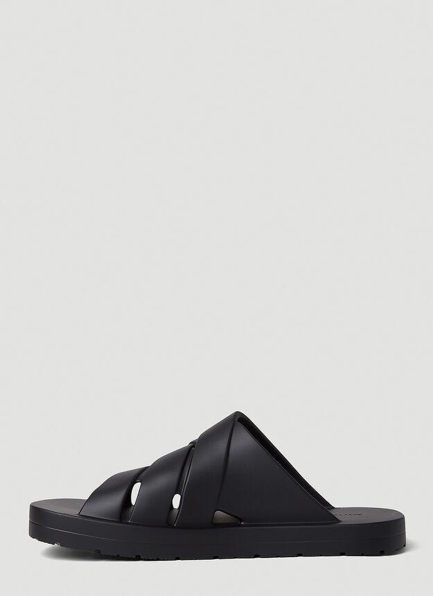 商品Bottega Veneta|Plat Sandals in Black,价格¥3651,第5张图片详细描述
