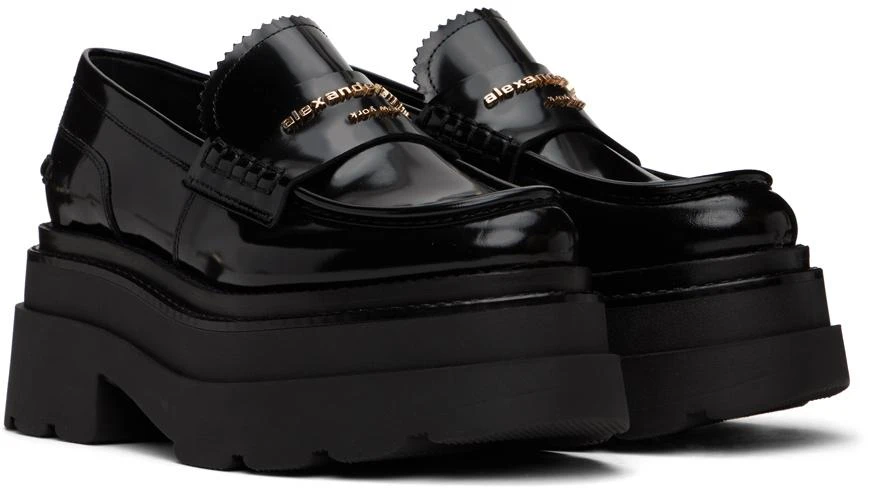 商品Alexander Wang|Black Carter Platform Loafers,价格¥5222,第4张图片详细描述