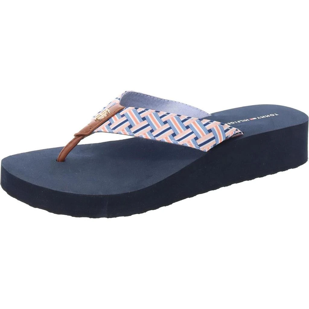 商品Tommy Hilfiger|Tommy Hilfiger Womens Slip On Wedges Thong Sandals,价格¥89,第1张图片