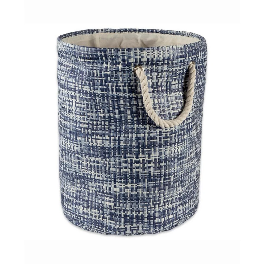商品Design Imports|15" Round Tweed Print Storage Bin,价格¥195,第1张图片