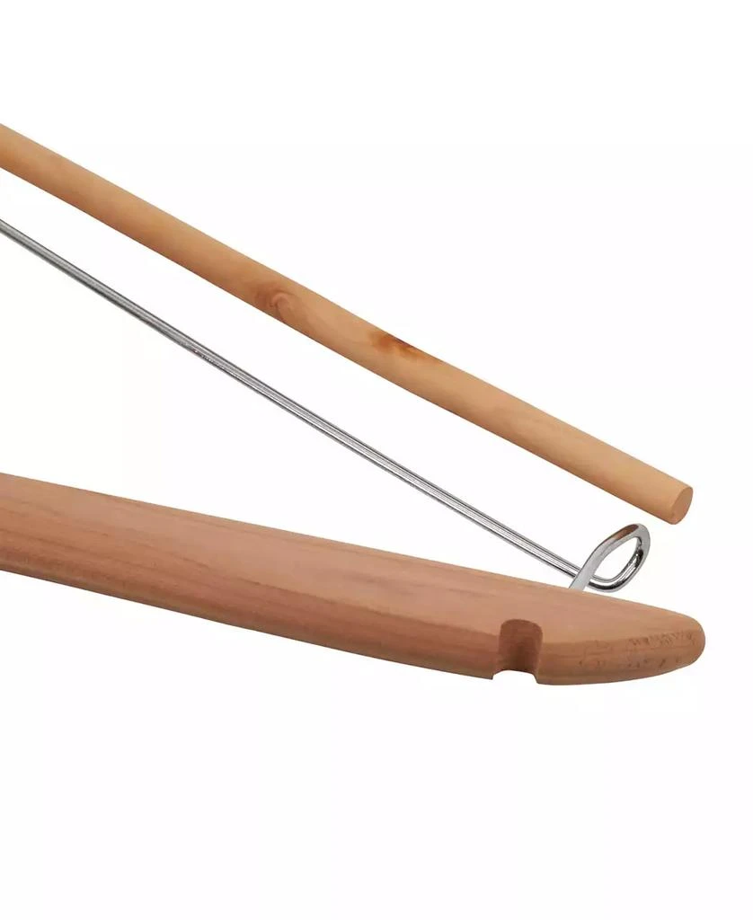 商品Household Essentials|Cedar Hanger, Locking Bar, Set of 4,价格¥201,第3张图片详细描述