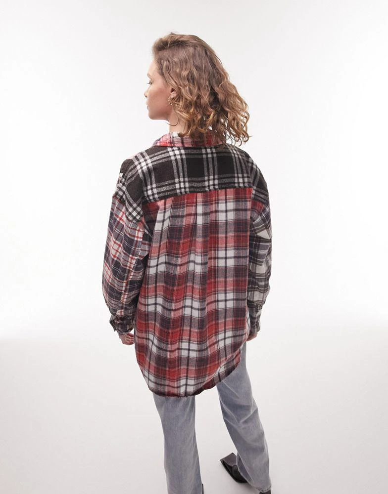 商品Topshop|Topshop multi check shirt in multi,价格¥170,第3张图片详细描述