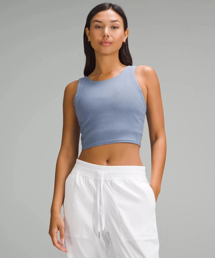 商品Lululemon|Ribbed Softstreme Cropped Tank Top,价格¥200,第3张图片详细描述