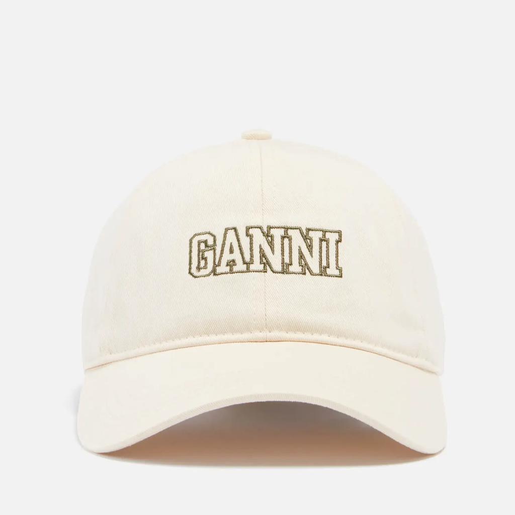 Ganni Software Logo-Embroidered Organic Cotton Baseball Cap商品第1张图片规格展示