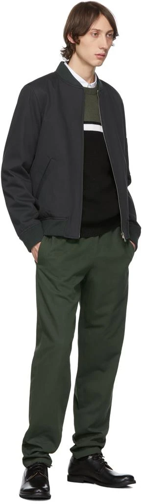 商品A.P.C.|Green & Black Mick Crewneck Sweater,价格¥1437,第5张图片详细描述