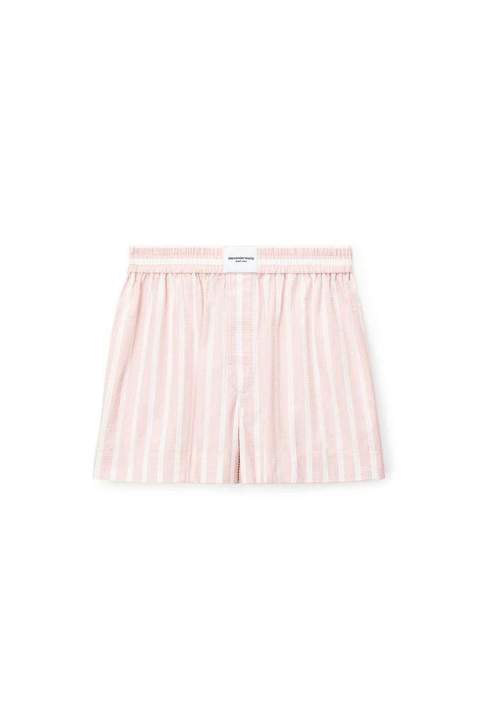 商品Alexander Wang|CLEAR BEAD HOTFIX BOXER IN COMPACT COTTON,价格¥3024,第1张图片