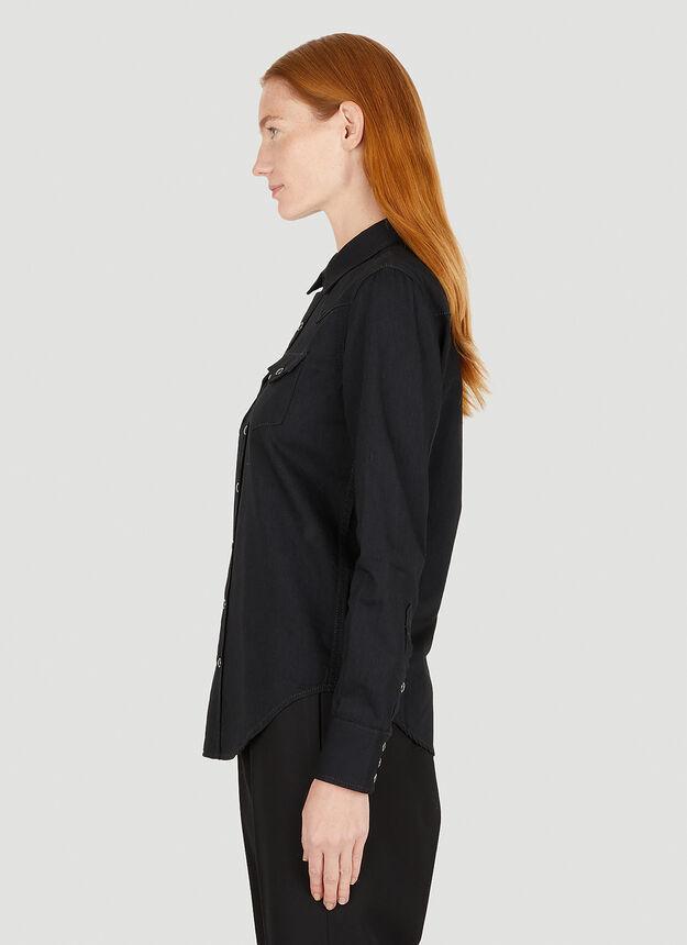 商品Yves Saint Laurent|Classic Western Shirt in Black,价格¥4097,第5张图片详细描述