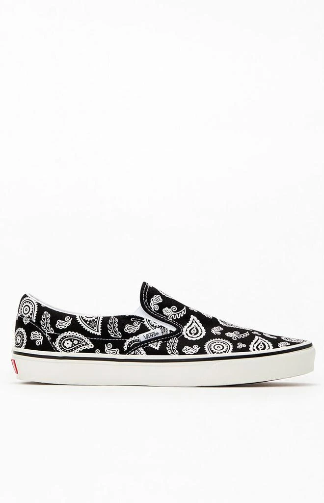 商品Vans|Primavera Paisley Black Classic Slip-On Shoes,价格¥623,第1张图片