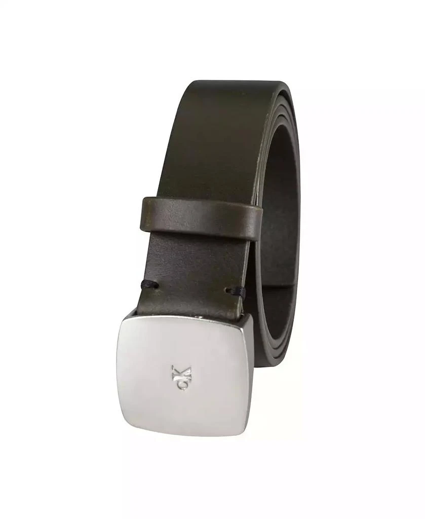 商品Calvin Klein|Women's Micro CK Logo Leather Pant Belt,价格¥357,第2张图片详细描述