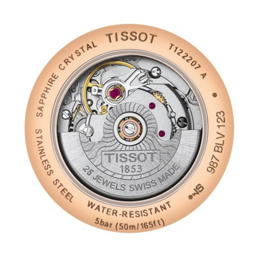 商品Tissot|Women's Swiss Automatic Carson T-Classic Rose Gold-Tone Stainless Steel Bracelet Watch 30mm,价格¥5895,第2张图片详细描述