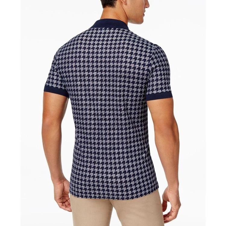 商品Lacoste|Men's Houndstooth Cotton Polo,价格¥699,第3张图片详细描述