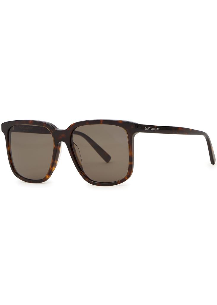 SL480 tortoiseshell square-frame sunglasses商品第1张图片规格展示