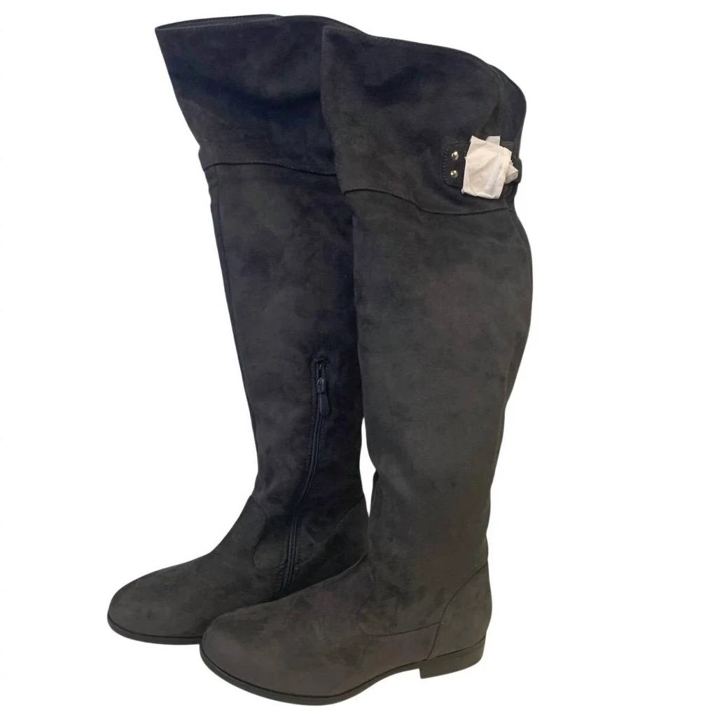 商品Dream Pairs|Dream Pairs - Women's Faux Suede Knee High Low Heel Fashion Boots,价格¥495,第4张图片详细描述