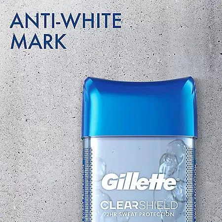 商品Gillette|Gillette Cool Wave Clear Gel Men's Antiperspirant and Deodorant, 3.8 oz., 5 pk.,价格¥123,第4张图片详细描述