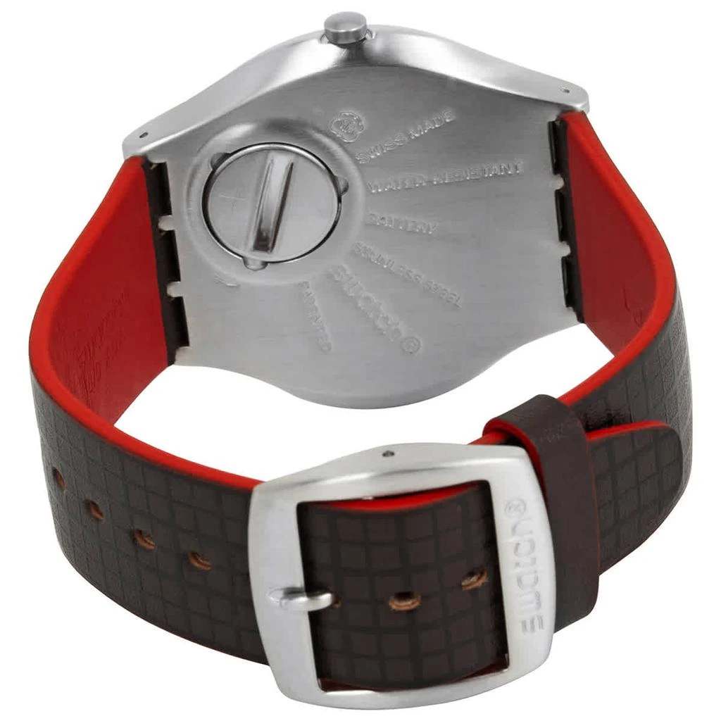 商品Swatch|Swatch 2Q Quartz Silver and Red Dial Unisex Watch SS07Z102,价格¥1177,第3张图片详细描述