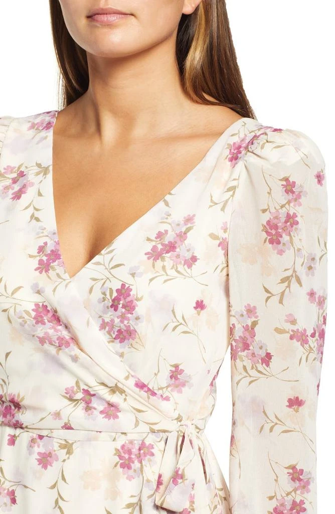 商品Wayf|The Emery Faux Wrap Long Sleeve Floral Maxi Dress,价格¥458,第4张图片详细描述