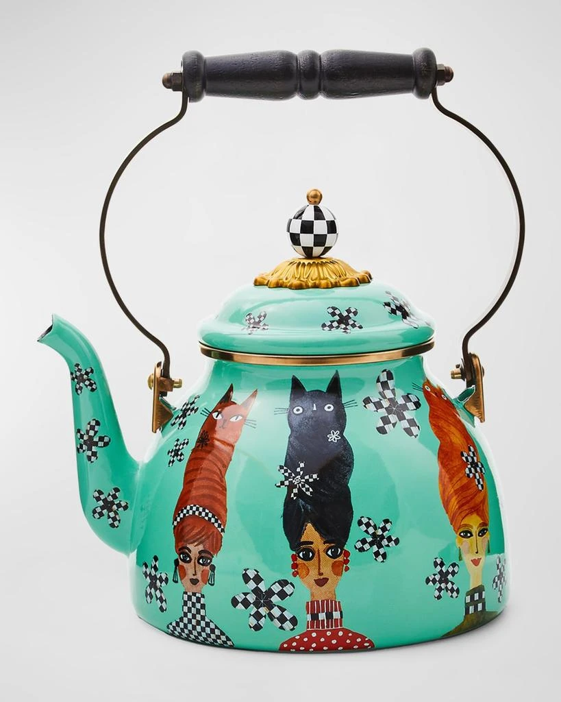 商品MacKenzie-Childs|Cat Lady 2-Quart Tea Kettle,价格¥1321,第1张图片