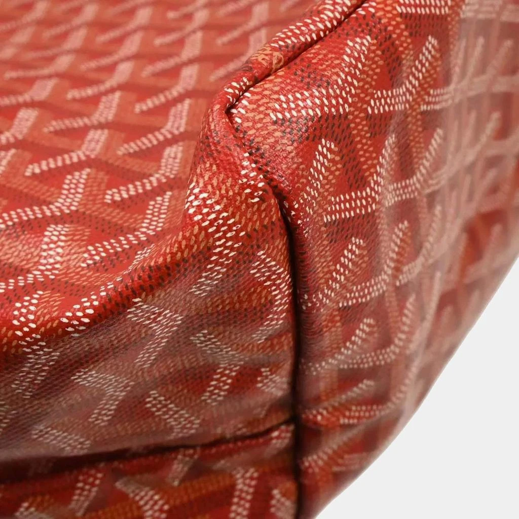 商品[二手商品] Goyard|Goyard Red PVC, Leather Saint Louis GM Tote Bag,价格¥23347,第5张图片详细描述