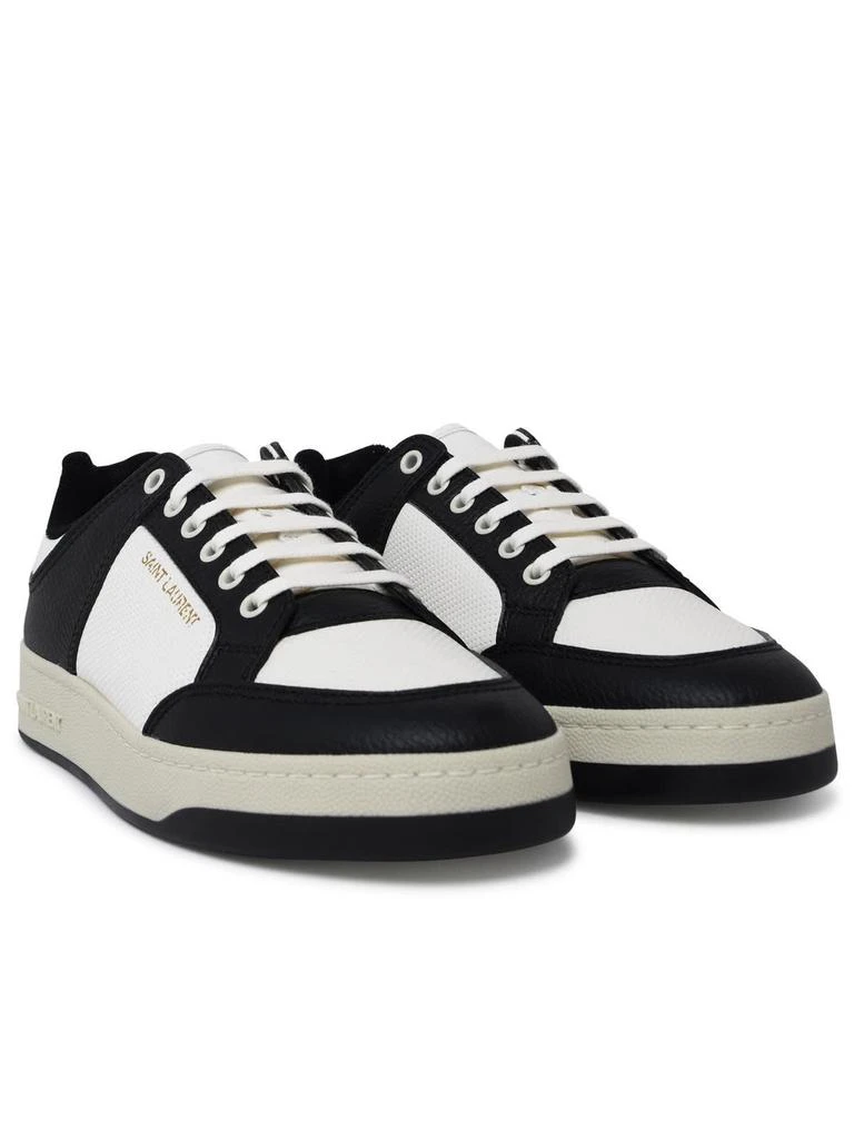 商品Yves Saint Laurent|Saint Laurent Sl/61 Two-tone Hammered Leather Sneakers - Men,价格¥7268,第2张图片详细描述