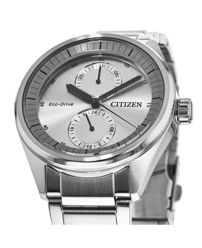 商品Citizen|西铁城 Paradex 光动能银色表盘精钢男士手表 BU3010-51H,价格¥805,第2张图片详细描述