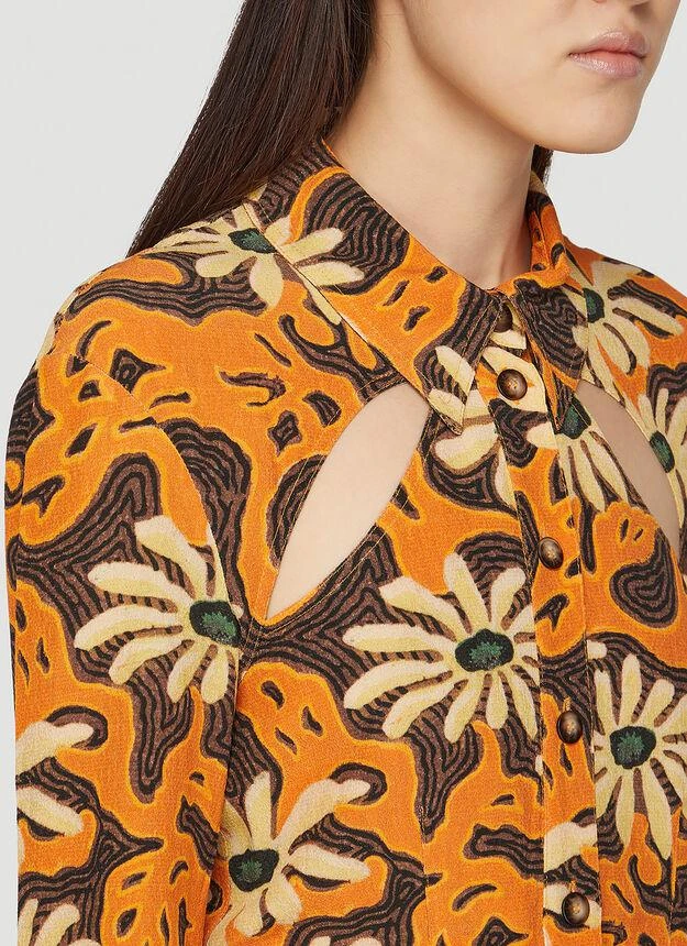 商品Nanushka|Huyen Shirt in Orange,价格¥1038,第5张图片详细描述