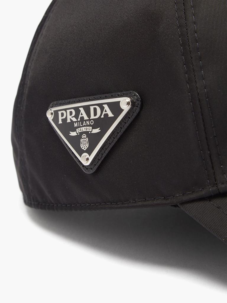 商品Prada|Triangle logo plaque nylon baseball cap,价格¥3723,第4张图片详细描述