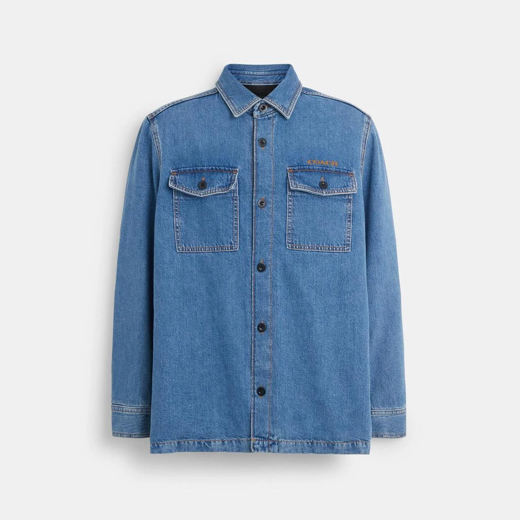商品Coach|Coach Outlet Denim Overshirt,价格¥1457,第1张图片