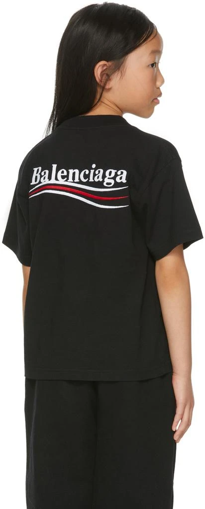 商品Balenciaga|Kids Black Political Campaign T-Shirt,价格¥1563,第3张图片详细描述
