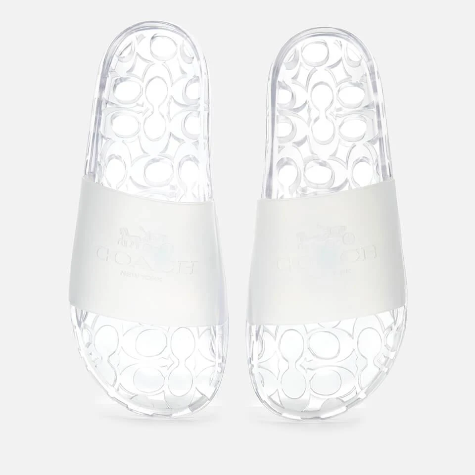 商品Coach|COACH WOMEN'S ULYSSA RUBBER SLIDE SANDALS - CLEAR,价格¥259,第1张图片