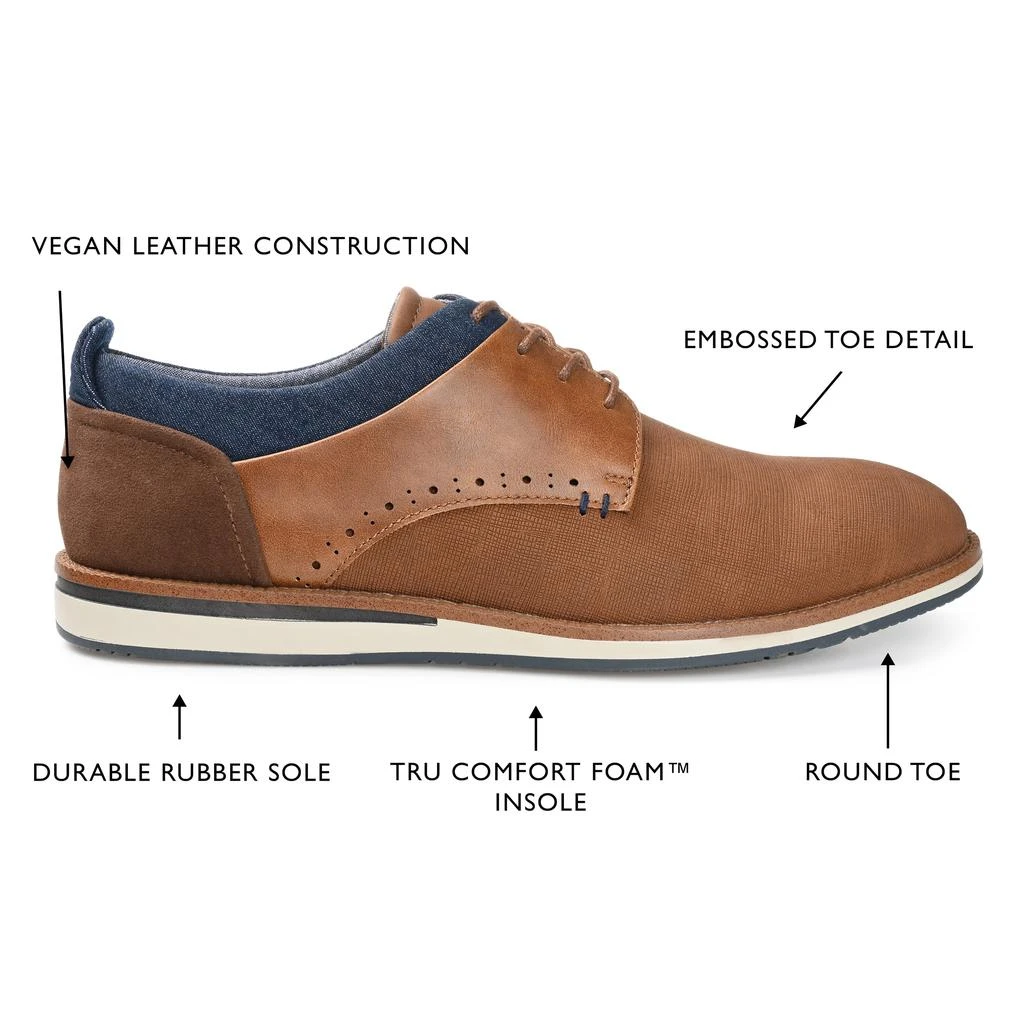 商品Vance Co.|Latrell Embossed Casual Dress Shoe,价格¥238,第4张图片详细描述