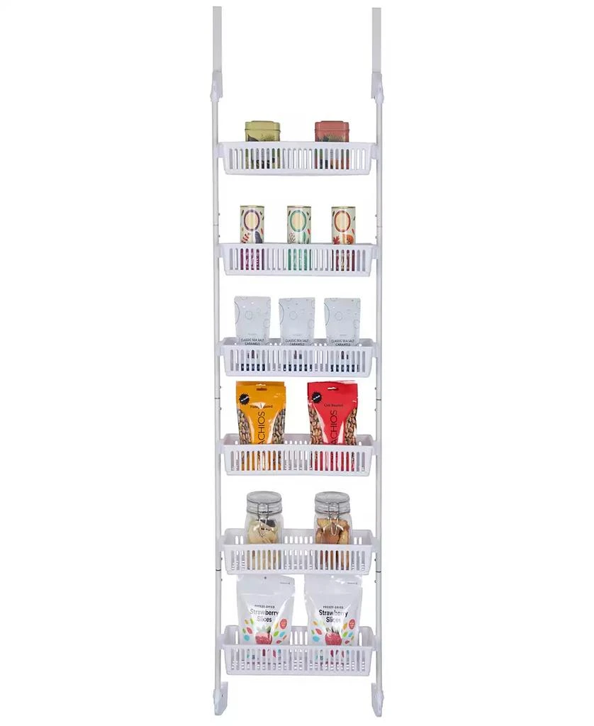 商品Smart Design|6-Tier Over the Door Pantry Organizer with 6 Full Baskets,价格¥370,第2张图片详细描述