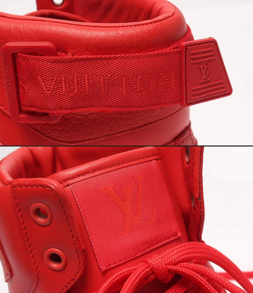 商品[二手商品] Louis Vuitton|Louis Vuitton Red Monogram Rivoli Sneakers SIZE 8 1/2/EU 39,价格¥7529,第4张图片详细描述