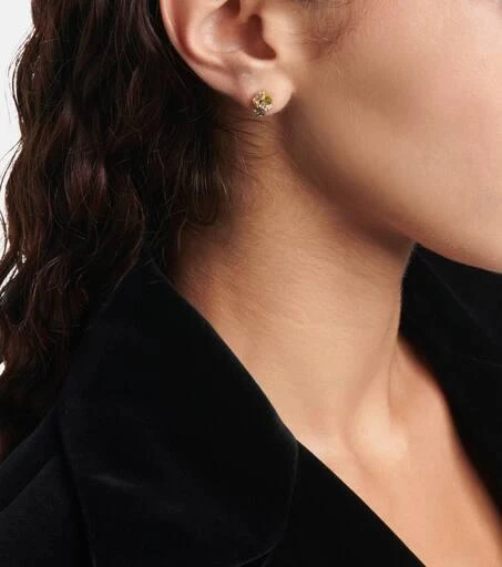 商品Suzanne Kalan|14kt gold earrings with diamonds and gemstones,价格¥11243,第3张图片详细描述