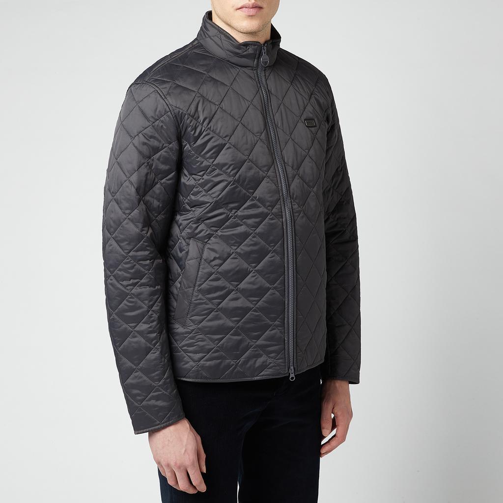 商品Barbour International|Barbour International Men's Gear Quilted Jacket - Charcoal,价格¥784,第1张图片