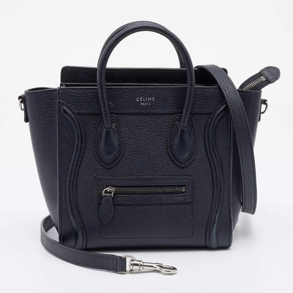 商品[二手商品] Celine|Celine Black Leather Nano Luggage Tote,价格¥7553,第1张图片